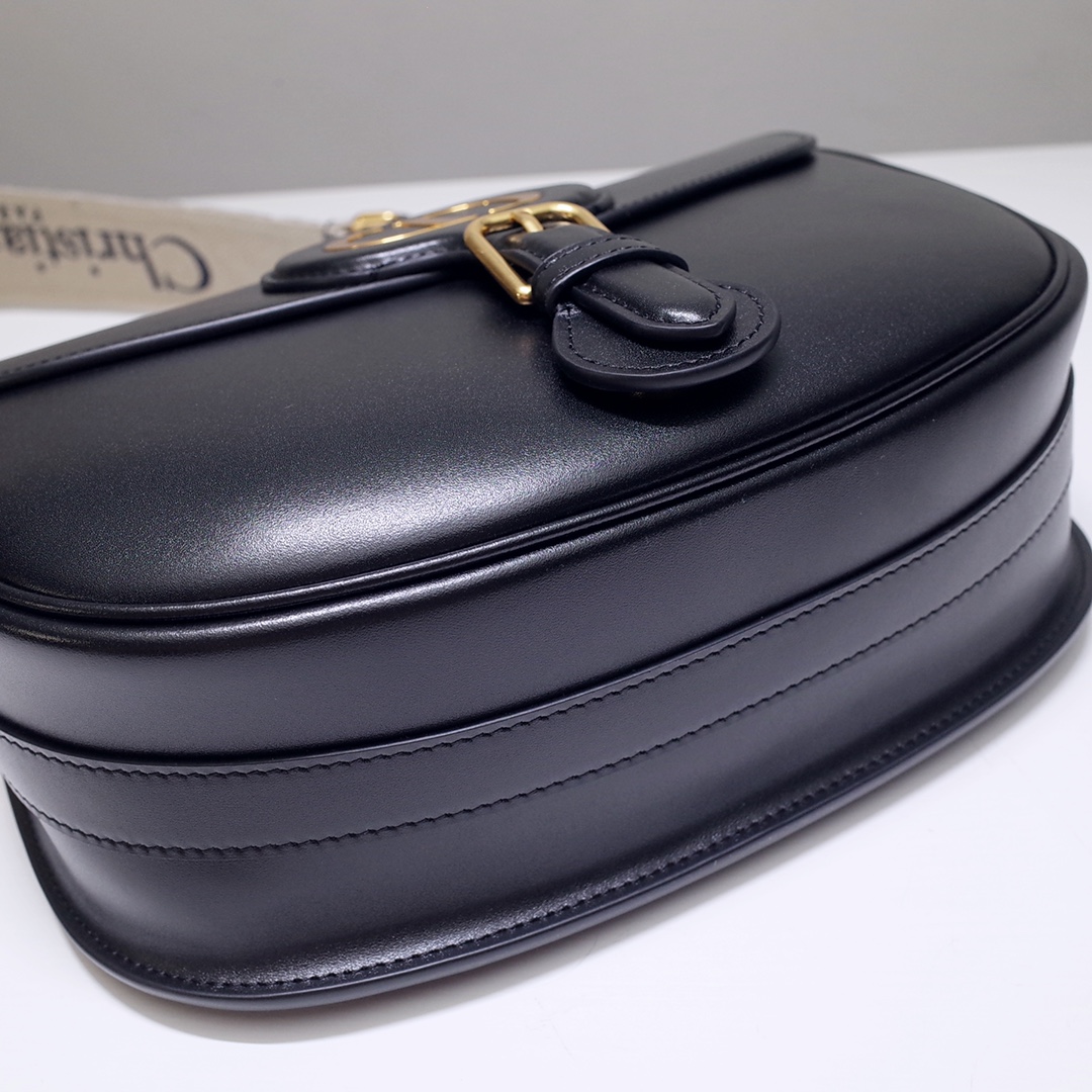 Large Dior Bobby Bag Black Box Calfskin